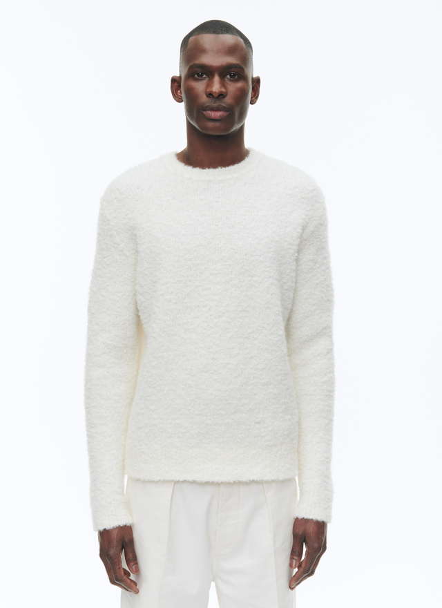 Men's sweater ecru blended wool Fursac - A2COSY-CA24-A002
