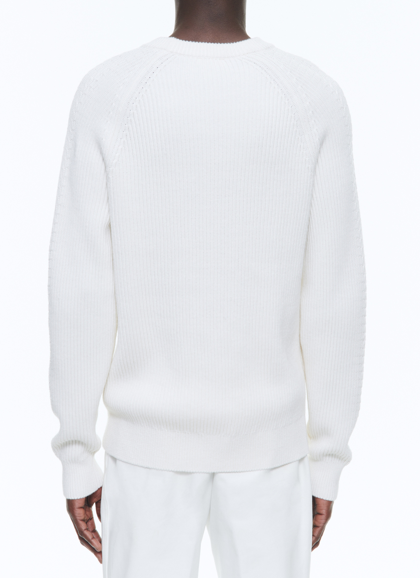 Men's sweater ecru cotton and traceable wool Fursac - A2DCOT-DA02-A002