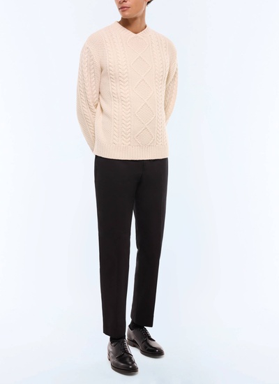 Men's ecru sweater Fursac - A2GAGA-GA01-A002
