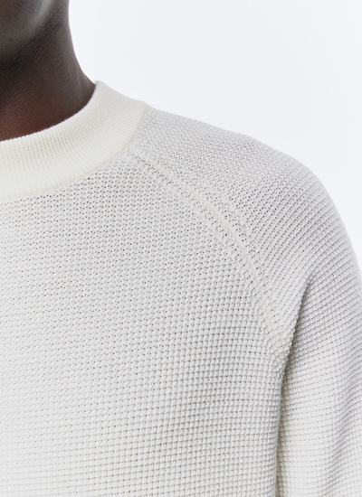 Men's ecru sweater Fursac - A2EIRO-AA19-A002