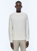 Certified wool moss stitch sweater - A2EIRO-AA19-A002