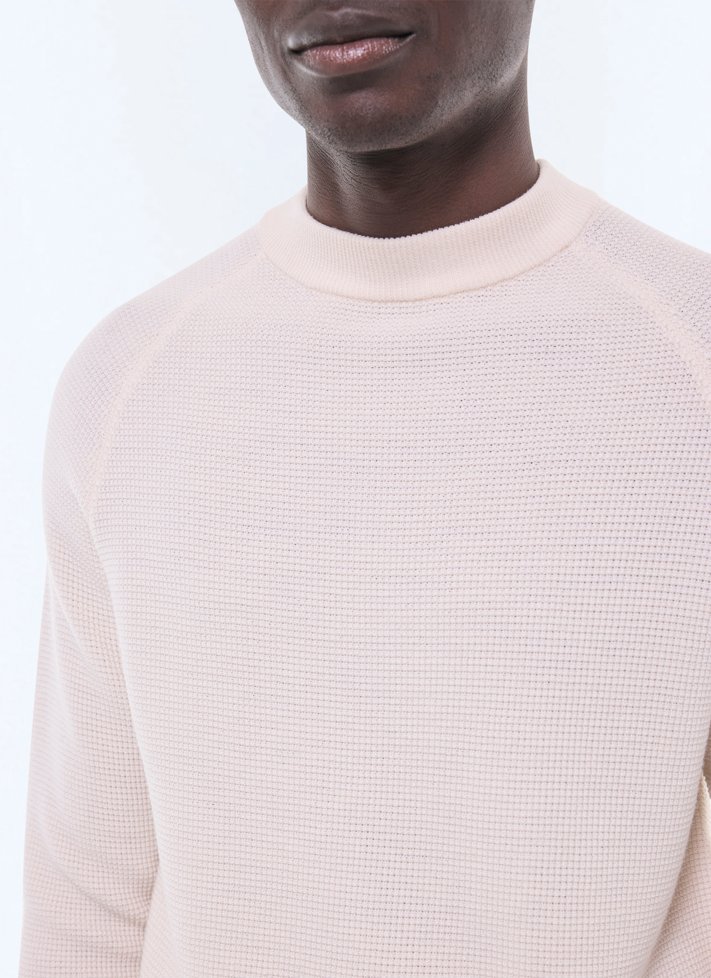 Men's ecru sweater Fursac - A2EIRO-AA19-A002