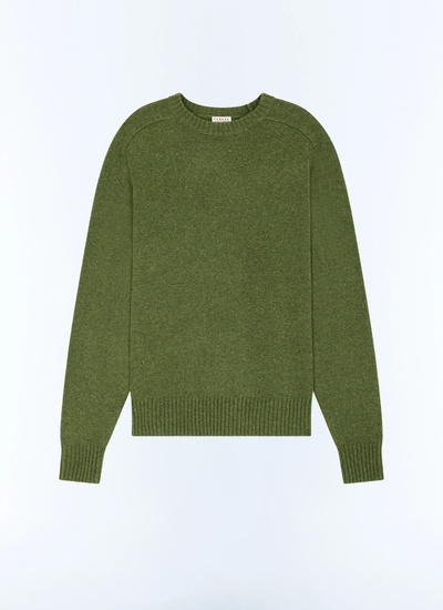 Men's green certified wool sweater Fursac - A2ETLA-EA15-H011