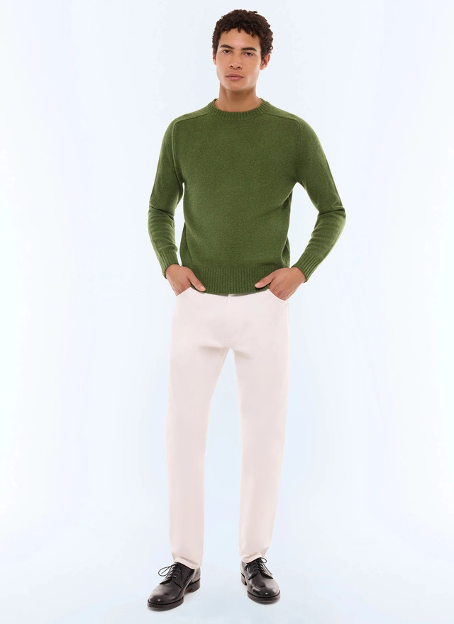 Men's english green sweater Fursac - A2ETLA-EA15-H011