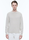 Flecked linen and cotton sweater - A2DLIN-DA19-A006