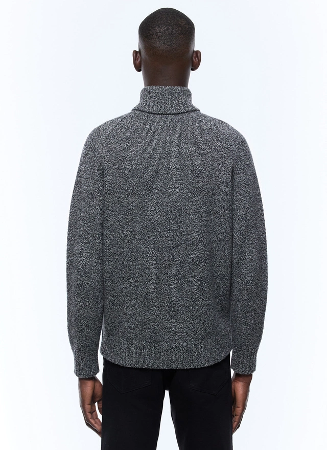 Men's flecked grey sweater Fursac - A2ECAM-EA10-B019