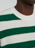 Wool and cotton striped sweater - 22EA2VAMI-VA04/43