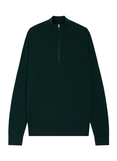 Men's green forest - moss point sweater Fursac - A2ERYS-EA18-H014