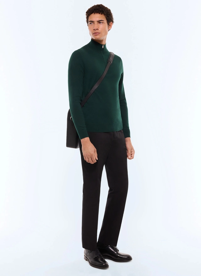 Men's green forest sweater Fursac - A2ERYS-EA18-H014