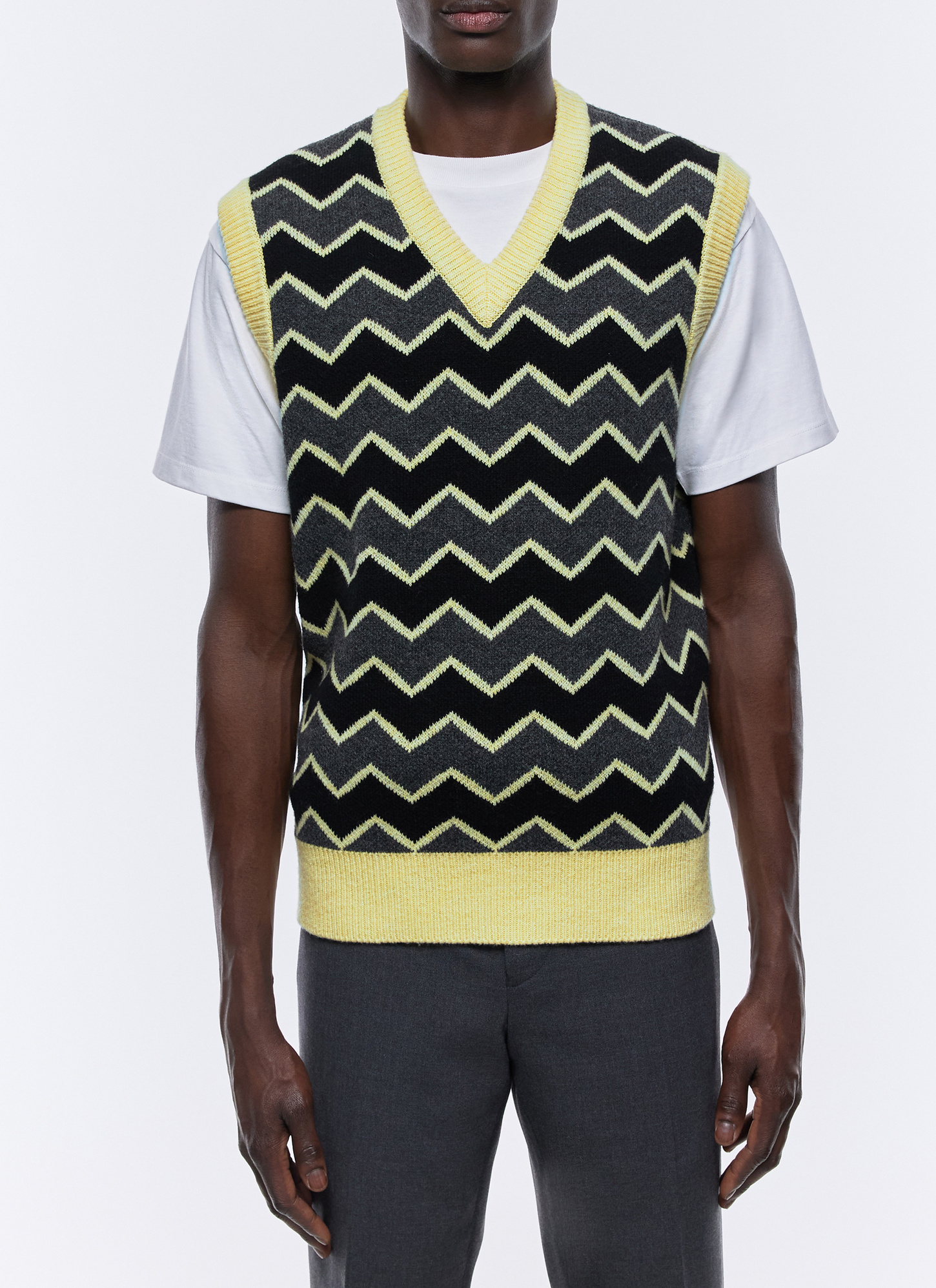 Men's sweater grey certified wool Fursac - A2ECLY-EA09-B019