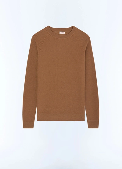 Men's brown certified wool sweater Fursac - A2EIRO-AA19-G006