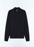 Zip-neck Merino wool sweater - A2ERYS-LA15-D030