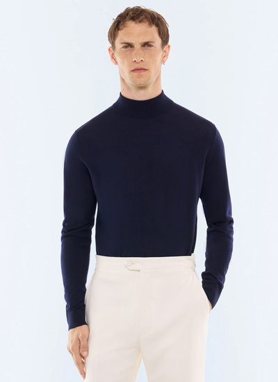 Men's sweater navy main material: 100% woollining: none Fursac - A2LUGE-LA01-D030