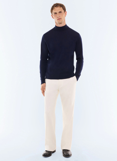 Men's navy sweater Fursac - A2LUGE-LA01-D030