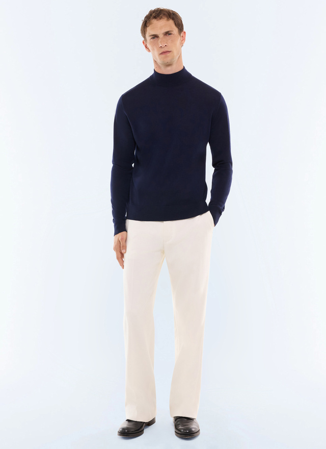 Men's navy sweater Fursac - A2LUGE-LA01-D030