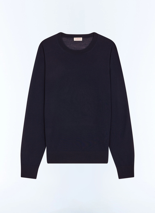 Men's blue, navy blue main material: 100% woollining: none sweater Fursac - A2ORYS-LA01-D030