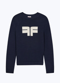 Cotton and wool sweater with logo - A2DARG-DA05-D030