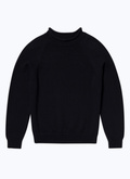Rolled hem collar cotton sweater - A2DROU-DA20-D030