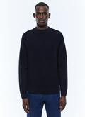 Certified wool moss stitch sweater - A2EIRO-AA19-D030