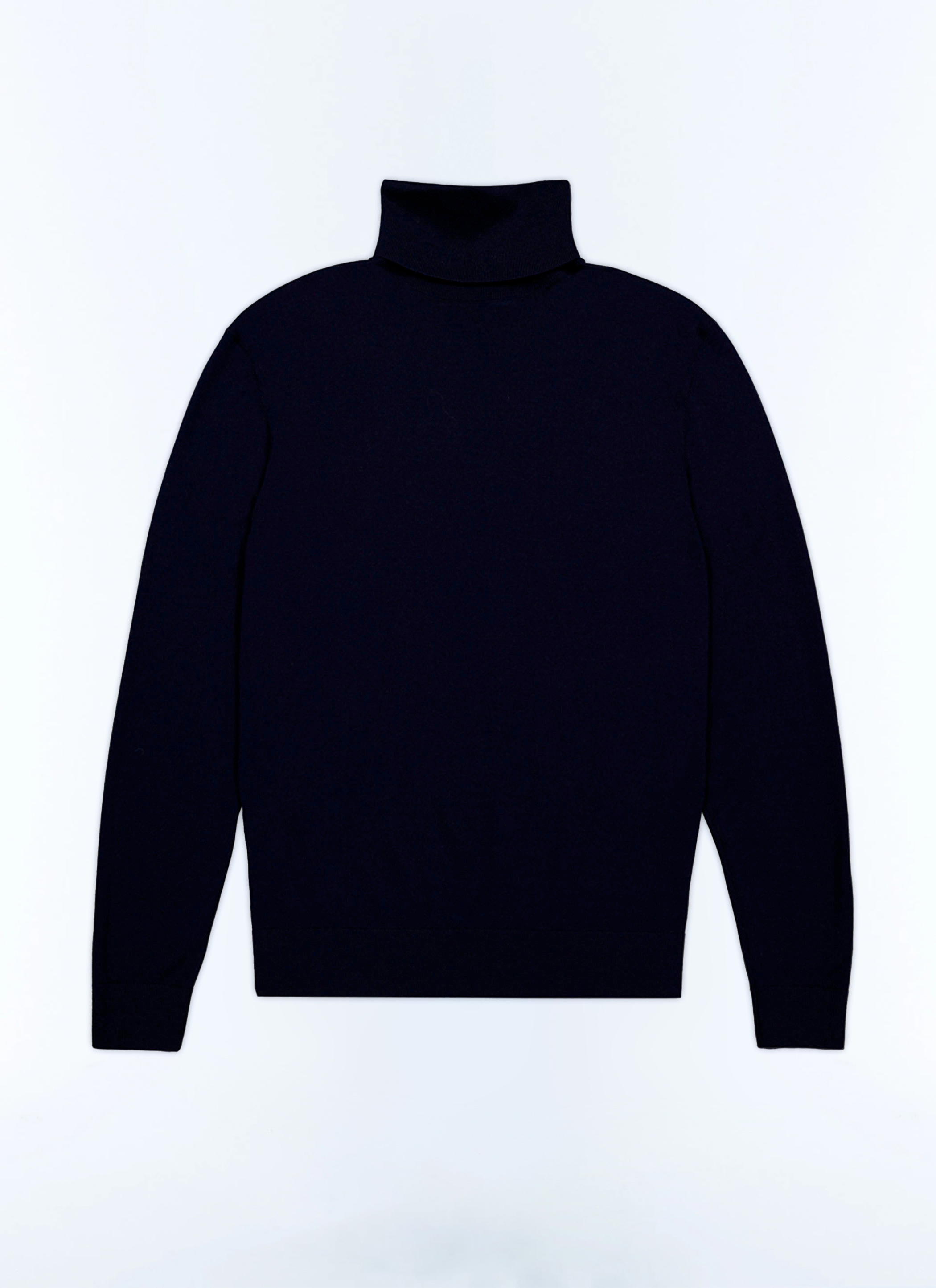 A MACHINE Twist Wool Sweater Navy | ヤマダウェブコム