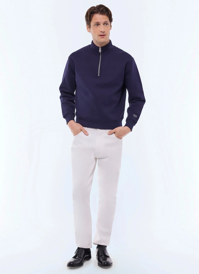 Men's navy blue sweater Fursac - J2GCAM-FJ01-D030