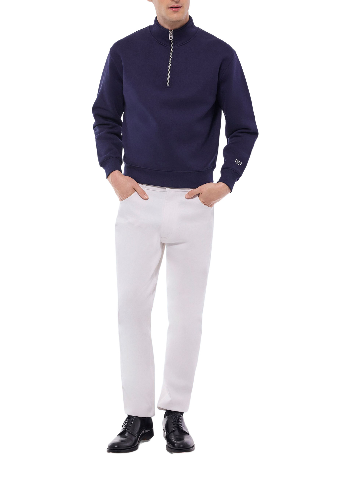 Men's navy blue sweater Fursac - J2GCAM-FJ01-D030