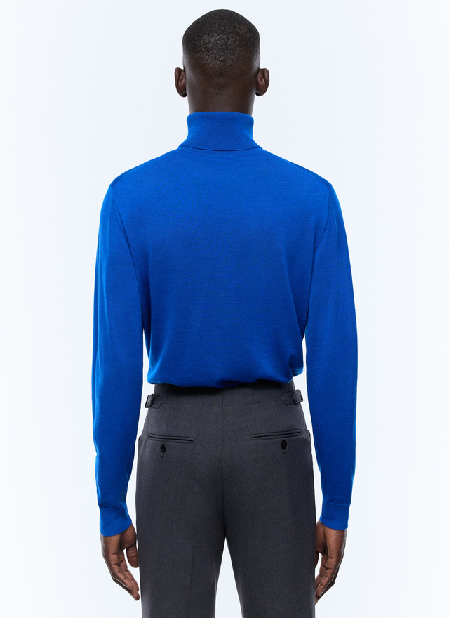 Men's royal blue sweater Fursac - A2OROL-MA03-D035