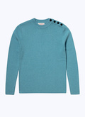 Sky blue wool and cotton sailor sweater - 23EA2BRIN-BA09/39