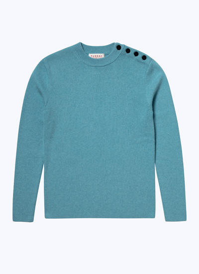 Men's sky blue sweater Fursac - A2BRIN-BA09-39
