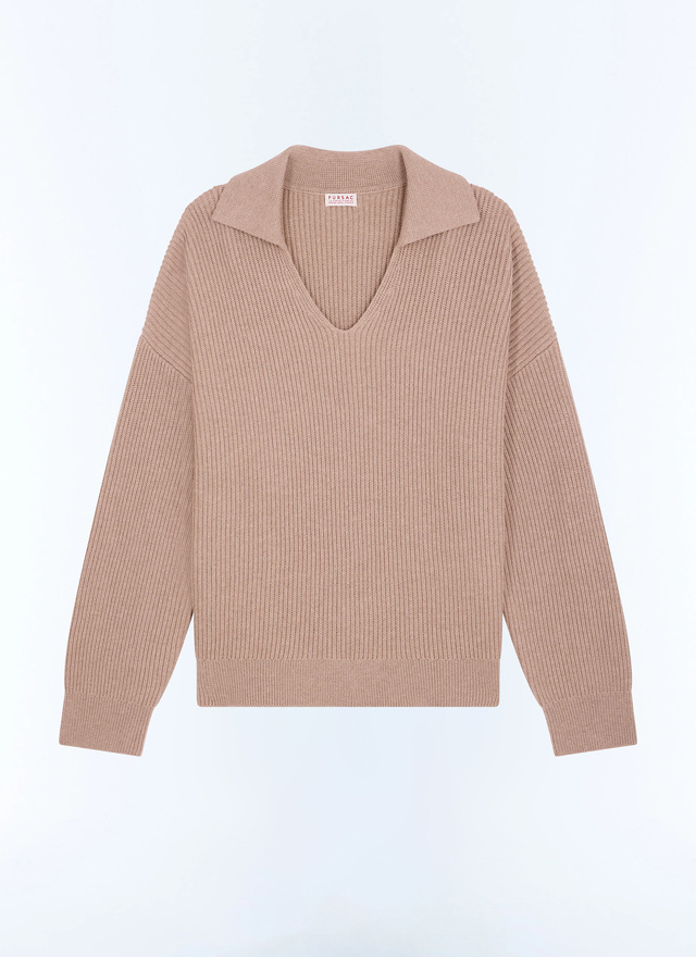 Men's white, ecru main material: 55% wool, 45% cottonlining: none sweater Fursac - A2LMER-LA14-A006