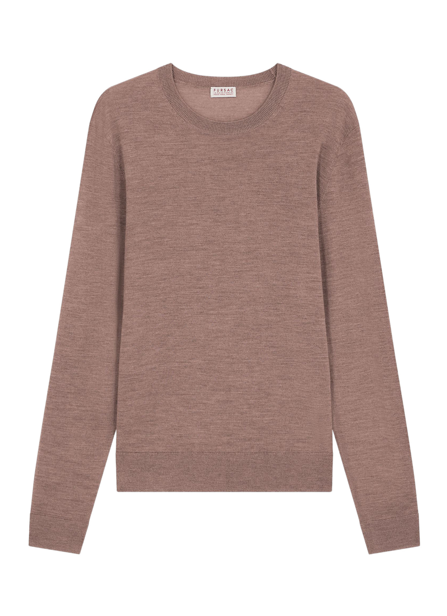 Men's taupe brown sweater Fursac - A2ORYS-MA03-G014
