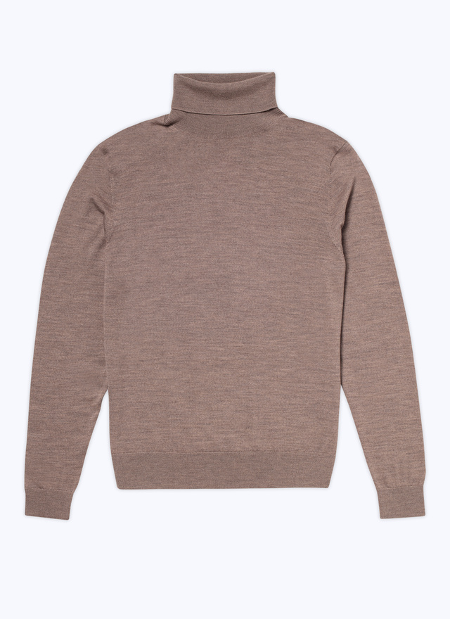 Men's grey merino wool sweater Fursac - A2OROL-MA03-G014