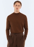 Mock-neck Merino wool sweater - A2LUGE-LA01-G021