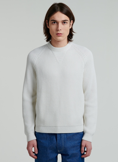 white mens sweater