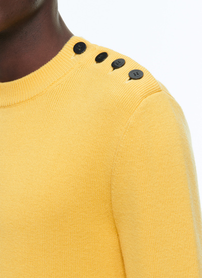 Men's yellow sweater Fursac - A2DRIN-DA06-E004