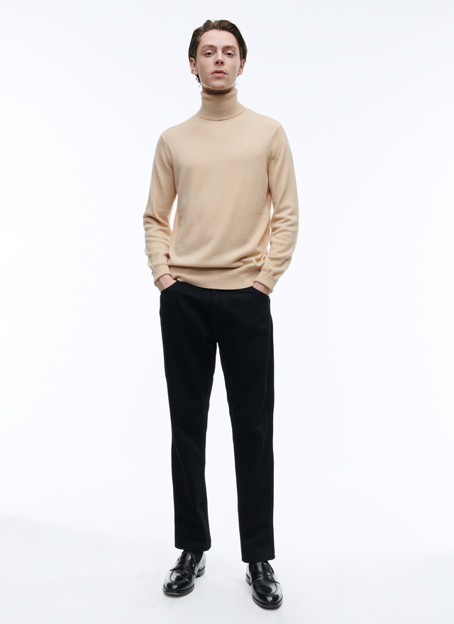 Men's beige sweater Fursac - A2KROU-TA28-08