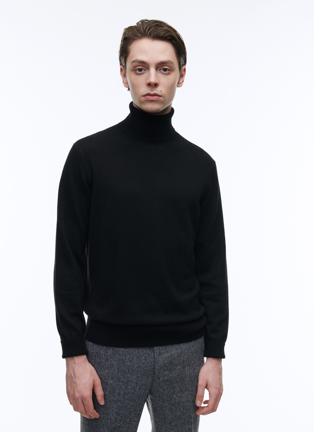Men's sweater black wool and cashmere Fursac - 21HA2KROU-TA28/20