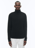 Wool and cashmere cable-knit sweater - A2CADE-CA10-B020