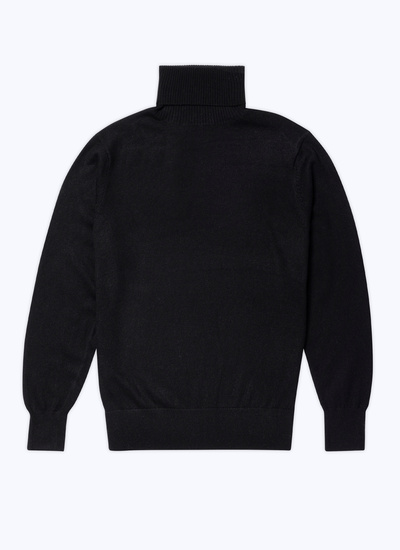 Black wool jumpers best sale