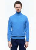 Wool and cashmere roll neck sweater - A2KROU-TA28-D012