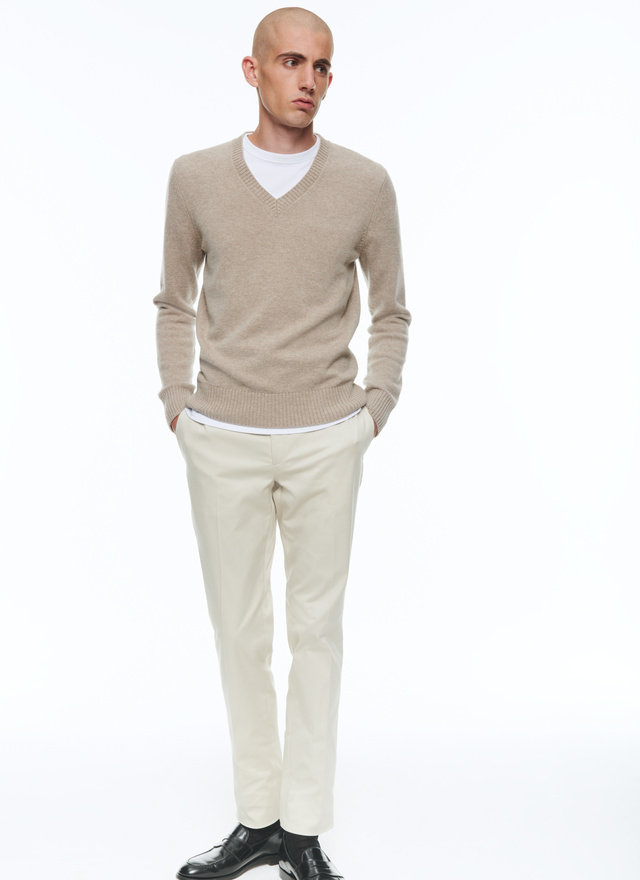 Men's camel sweater Fursac - A2AVAY-AA08-A011