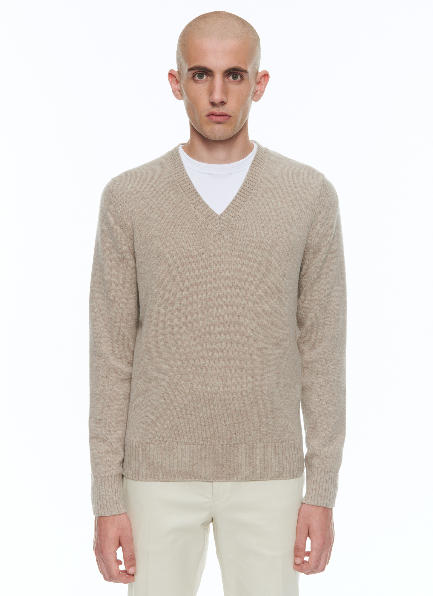 Men's sweater camel wool and cashmere Fursac - A2AVAY-AA08-A011