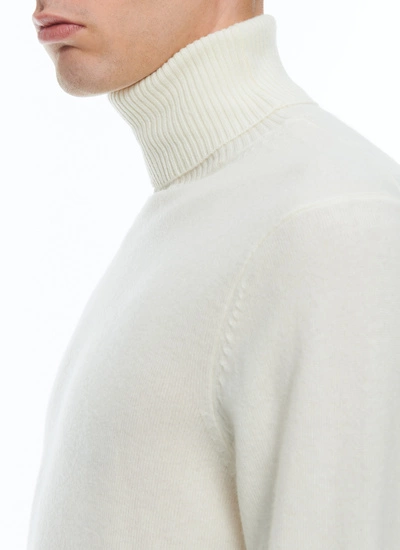 Men's ecru sweater Fursac - A2KROU-TA28-A002