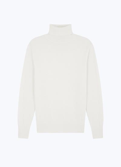 Men's white, ecru wool and cashmere sweater Fursac - A2KROU-TA28-A002