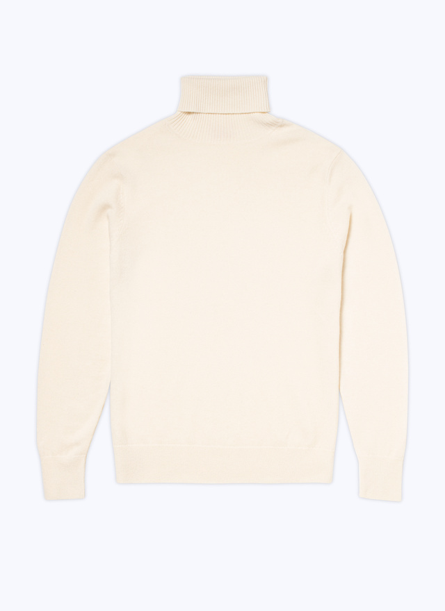 Men's white, ecru wool and cashmere sweater Fursac - A2KROU-TA28-A002