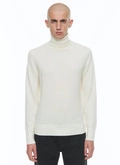 Wool and cashmere roll neck sweater - A2KROU-TA28-A002