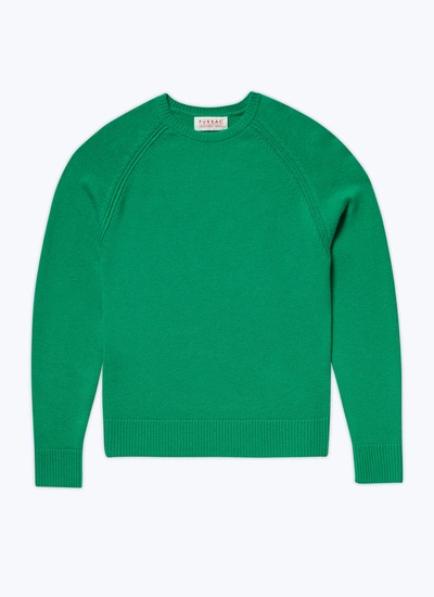 Men's green wool and cashmere sweater Fursac - A2TSHE-TA35-40