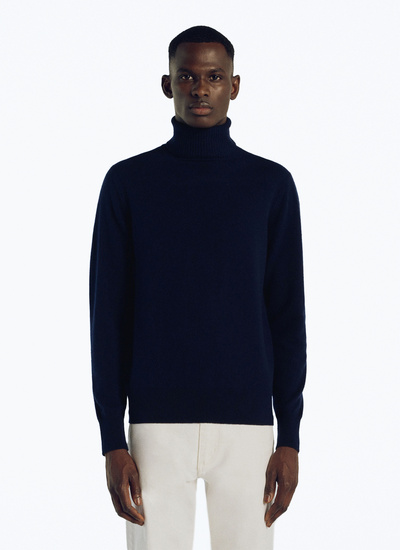Men's sweater navy blue wool and cashmere Fursac - 21HA2KROU-TA28/30