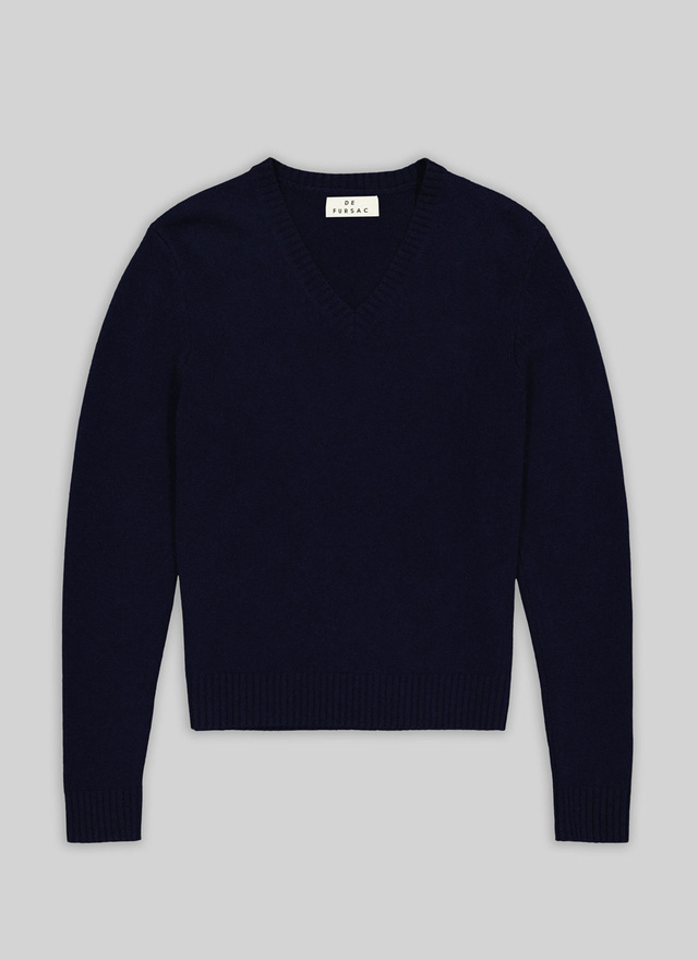 dark blue cashmere sweater