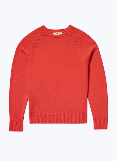 Men's orange wool and cashmere sweater Fursac - A2TSHE-TA35-60